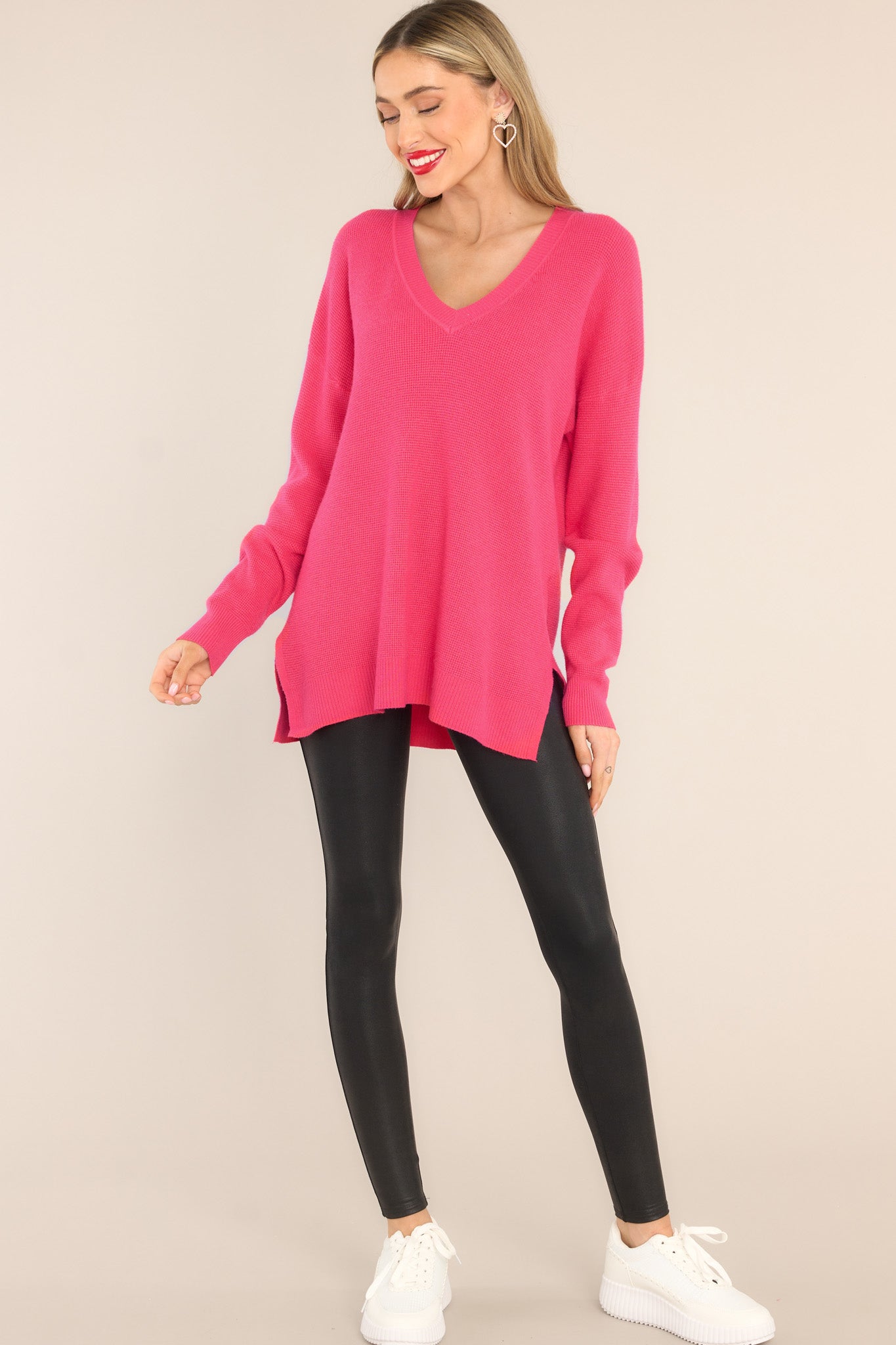 Breath Of Freshness Pink Sweater
