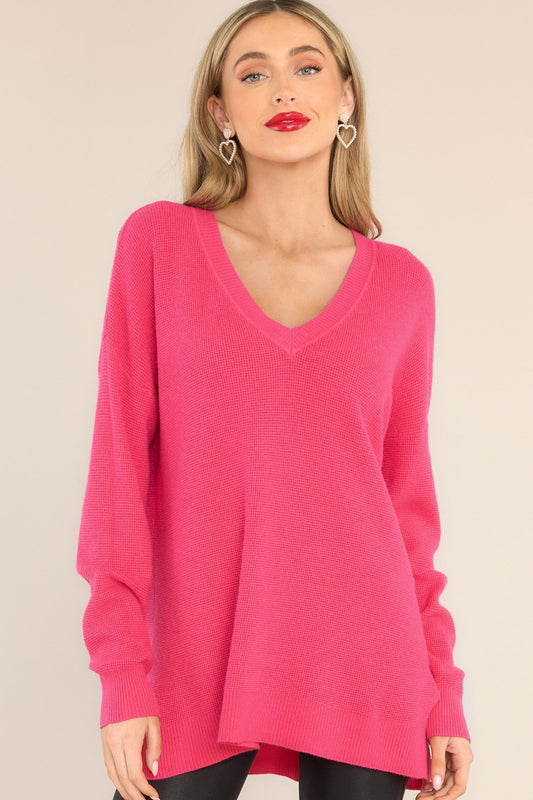 Breath Of Freshness Pink Sweater